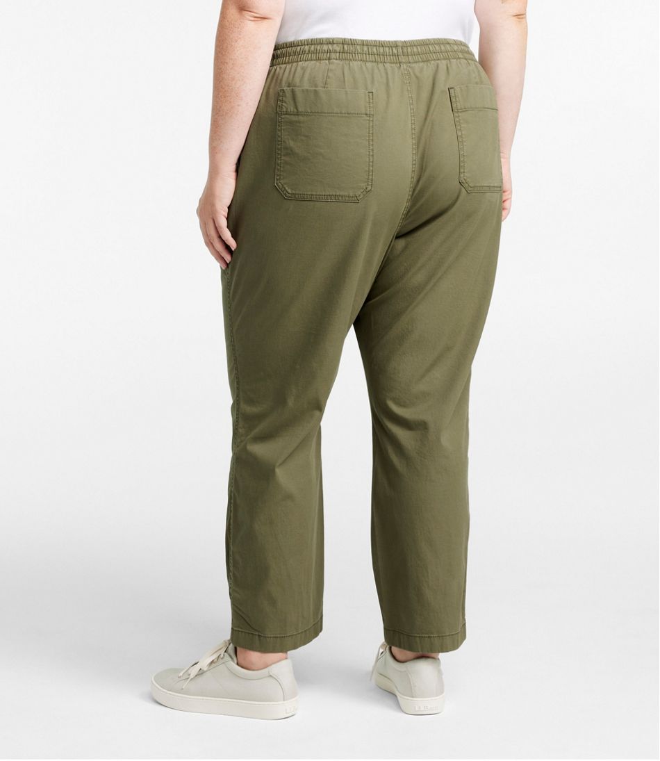 Women's Stretch Ripstop Pull-On Capri Pants, Cotton