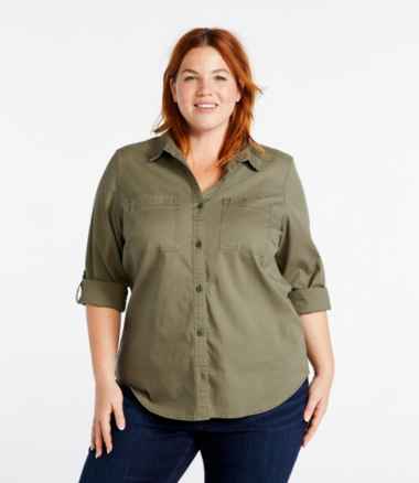 Women's Comfort Cotton/TENCEL Shirt, Long-Sleeve