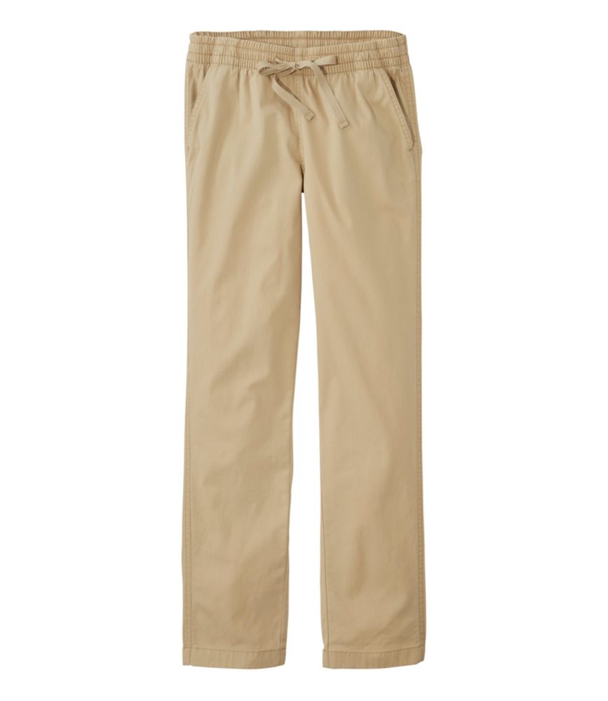 Women's Lakewashed Chino Pants, Mid-Rise Pull-On Ankle, Cotton | L.L.Bean