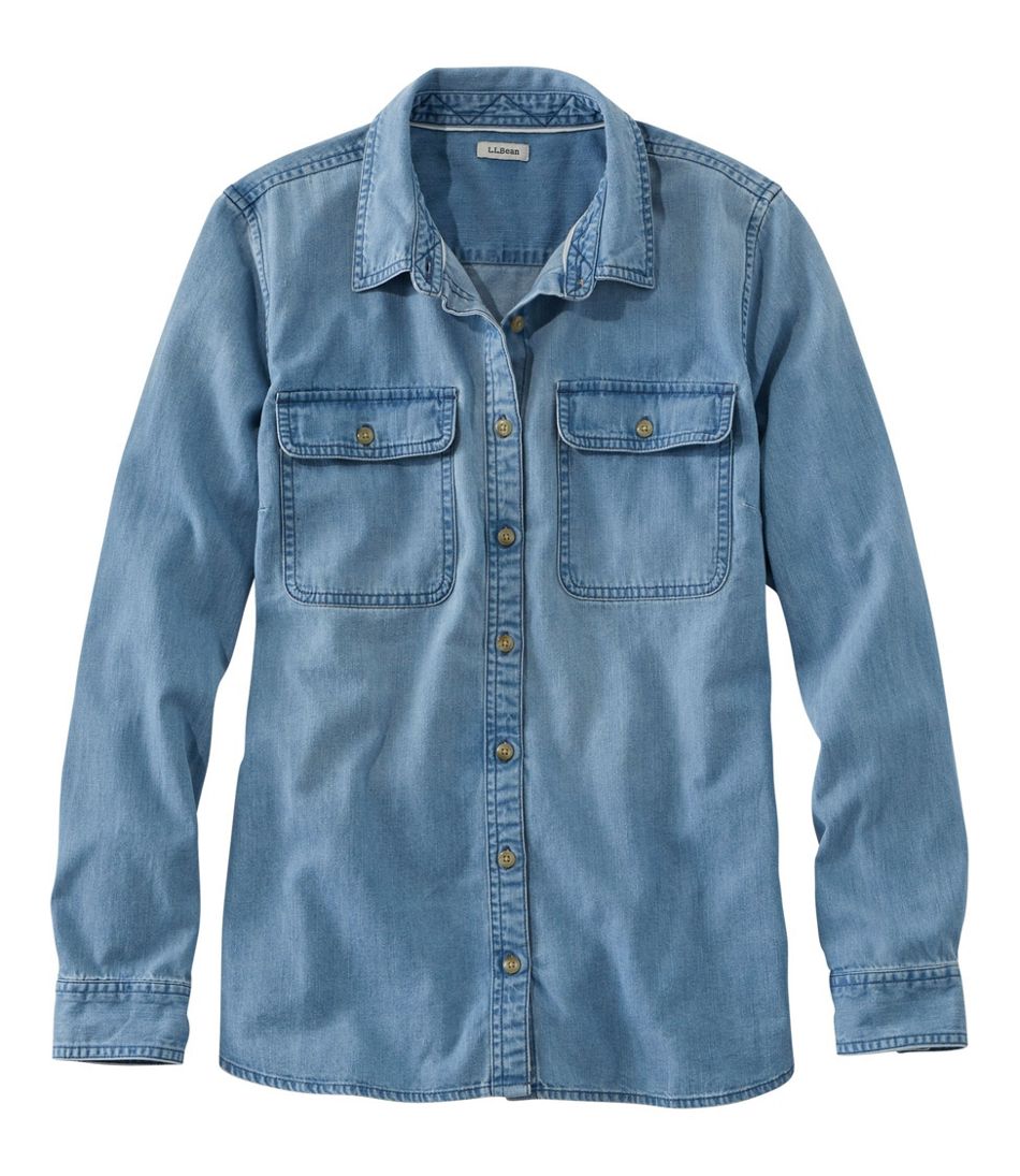 Women's Long Sleeve Denim Shirt Women's Long Sleeve Denim Shirt