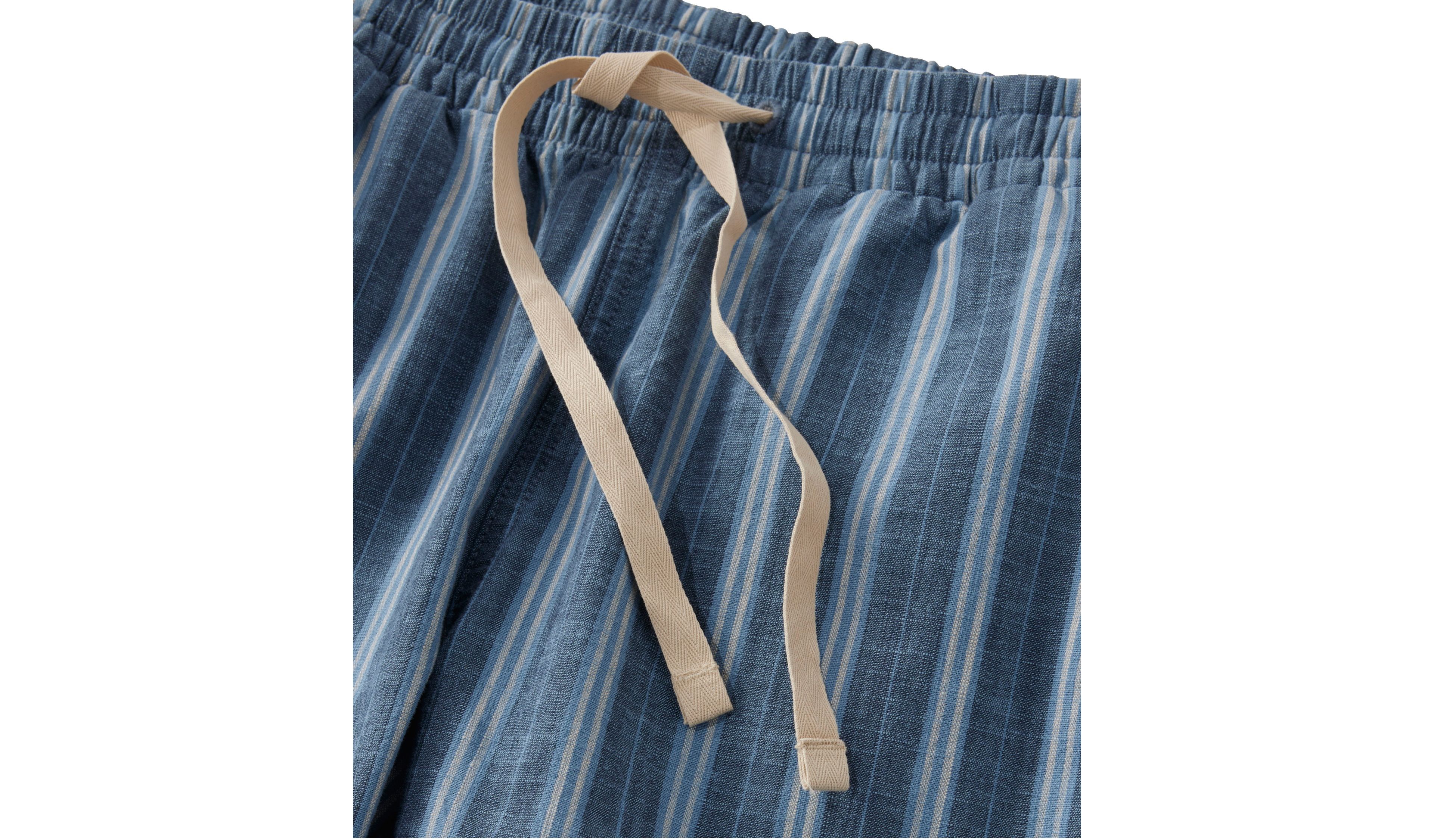 Women's Lakewashed Pull-On Chinos, Mid-Rise Tapered-Leg Chambray Ankle Pants
