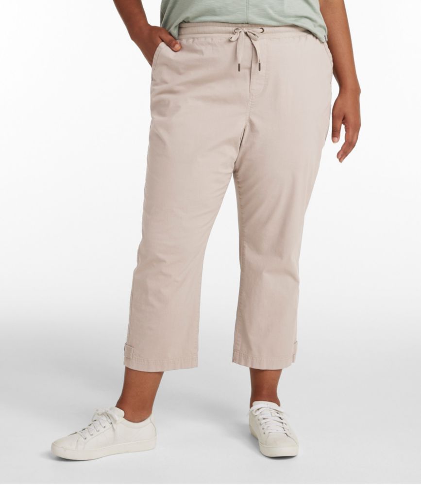 Women's Stretch Ripstop Pull-On Capri Pants, Slim-Leg