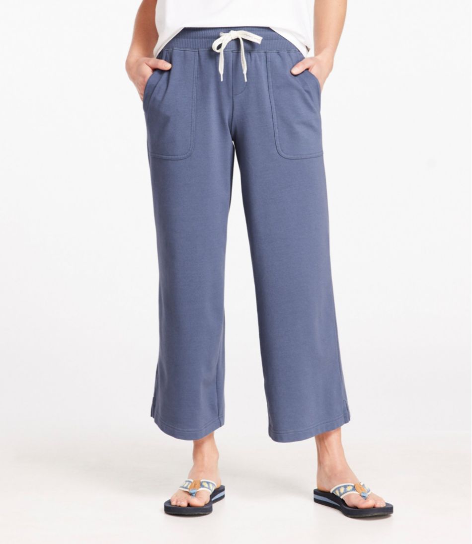 Women's L.L.Bean 24/7 Sweatpants, Wide-Leg Crop | Pants & Jeans at L.L.Bean
