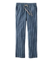Women's Lakewashed Pull-On Chinos, Mid-Rise Chambray Ankle Pants