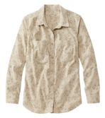 Women's Comfort Cotton/TENCEL Shirt, Long-Sleeve Print