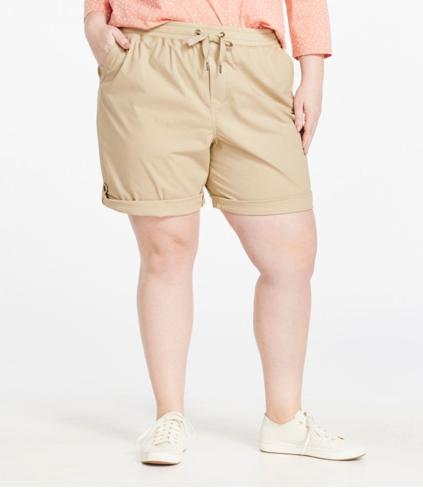 Women's Stretch Ripstop Pull-On Shorts, Dark Taupe, small image number 2