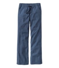 Women's Lakewashed Pull-On Chinos, Mid-Rise Wide-Leg Stripe