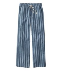 パンツ amiur stripe linen like pants Women's Premium Linen Pull-On Ankle Pants, Mid-Rise Tapered