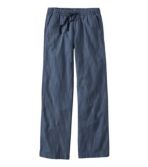 Women's Lakewashed Pull-On Chinos, Mid-Rise Wide-Leg Stripe Chambray