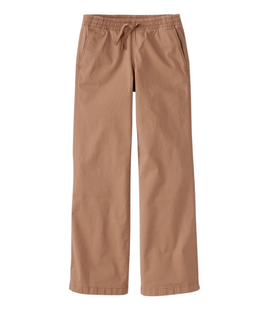 Lakewashed Pull-on Chinos, Mid-Rise Wide-Leg