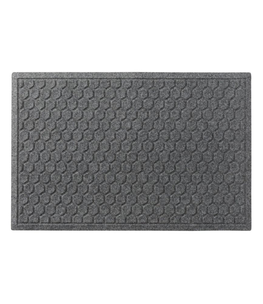 Washable Waterhog Doormat, Honeycomb, Gray, small image number 1