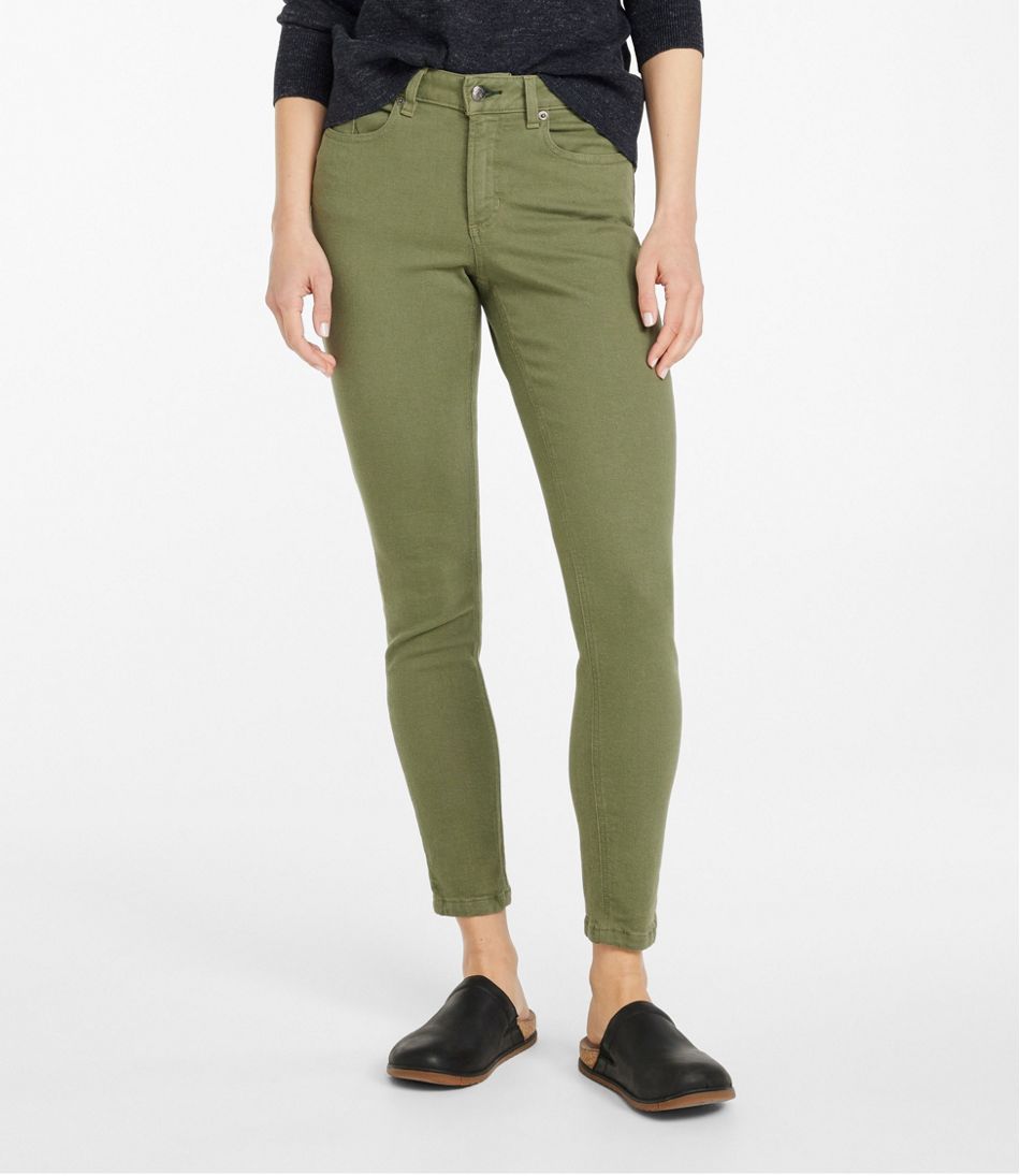 Ladies Cargo Pants Skinny Stretch Women's Jeans Green khaki 6 8 10 12 14