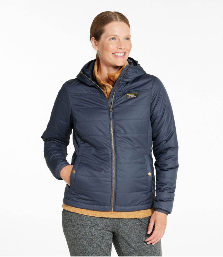 Women's Mountain Classic Puffer Hooded Jacket, Gunmetal Gray, small image number 2