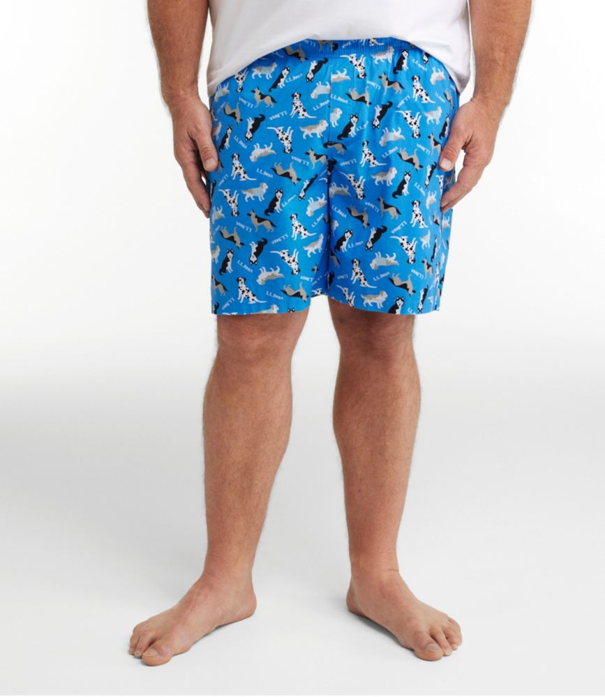 Men's Comfort Stretch Woven Sleep Shorts, Bright Mariner Fish, small image number 4