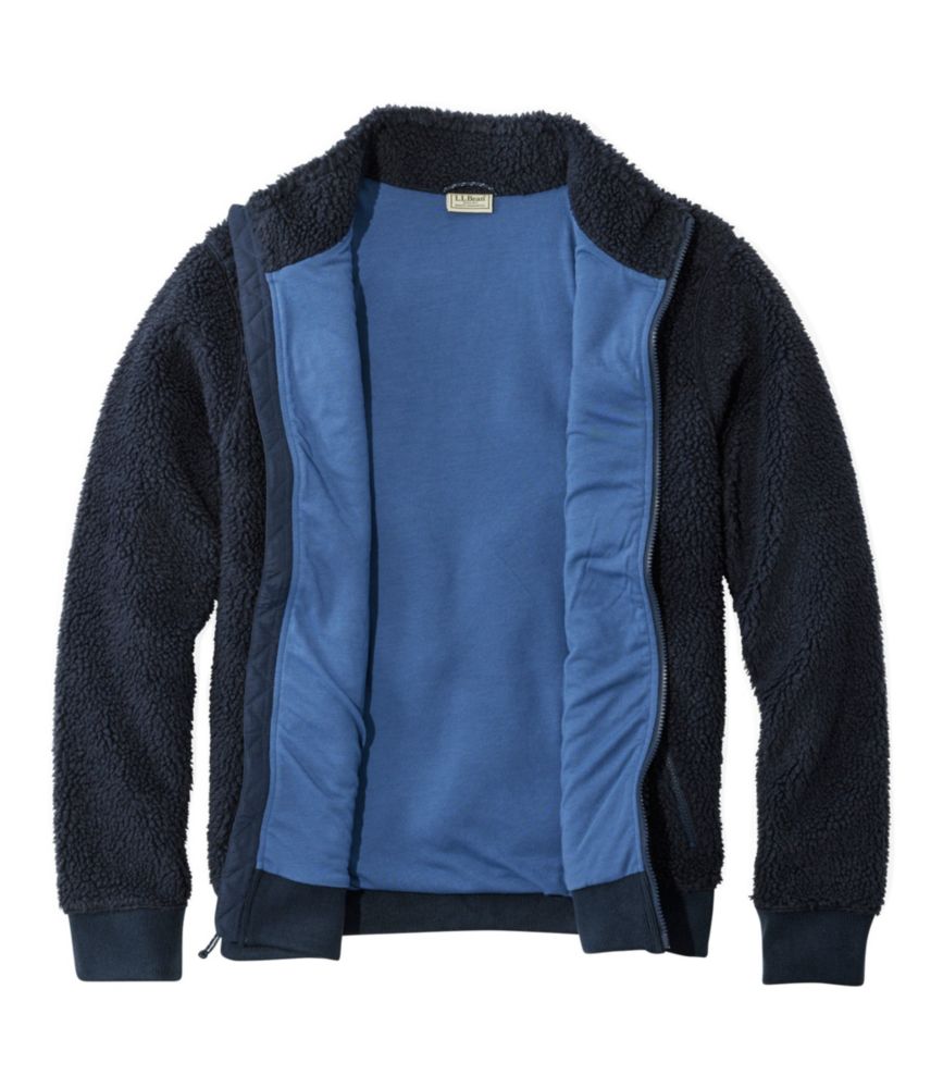 Men's Bean's Sherpa Fleece Jacket, Classic Navy, small image number 6
