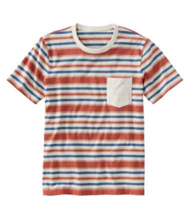 Men's Signature Rangeley Cotton T-Shirt, Short-Sleeve, Stripe