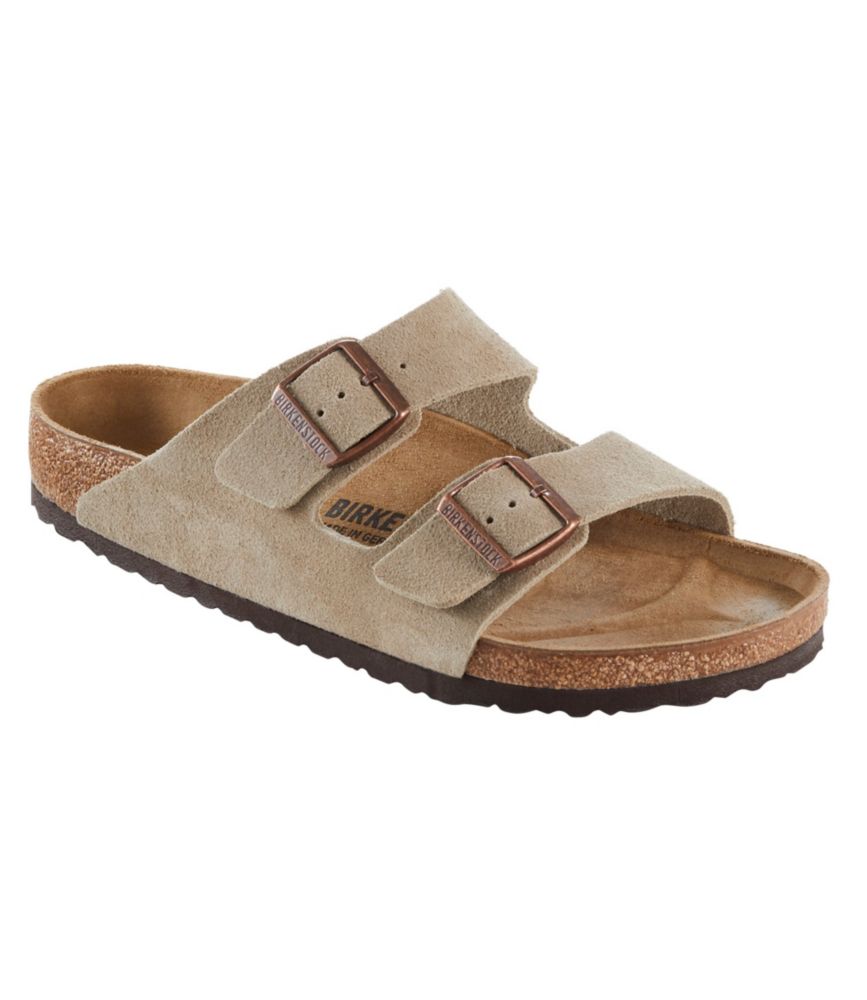 birkenstock men's arizona sandals taupe suede