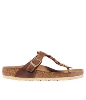 Women's Birkenstock Gizeh Braid Sandals, Oiled Leather