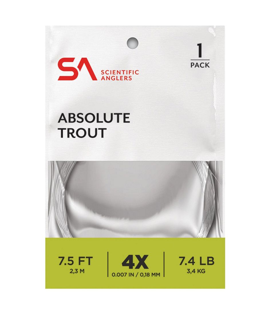 Scientific Anglers Absolute Trout Leader, 7.5'