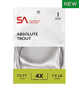 Scientific Anglers Absolute Trout Leader, 7.5'