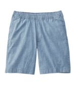 Men's Lakewashed Stretch Pull-On Shorts, Chambray