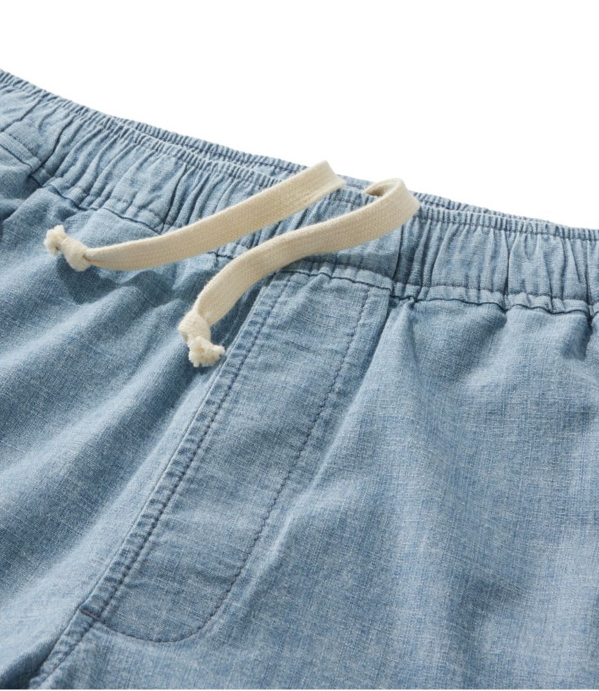 Men's Lakewashed® Stretch Shorts, Pull-On, Chambray, 8"
