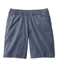 Stretch Chambray Shorts in Dark Mid-Wash - FINAL SALE