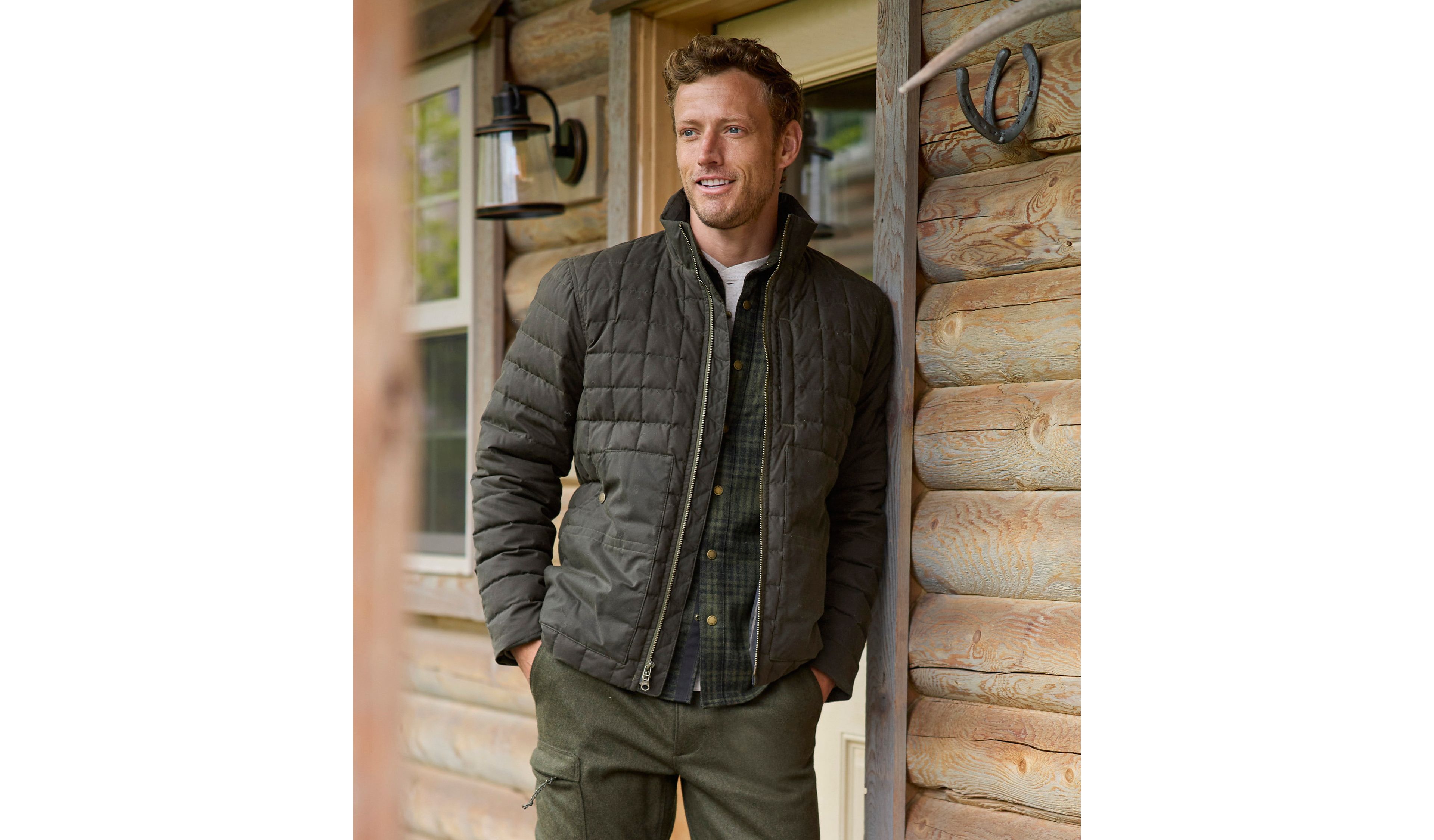 Men's L.L.Bean Upcountry Waxed Cotton Down Sweater