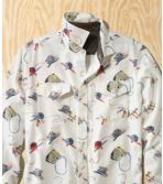 Adults' L.L.Bean x Todd Snyder Organic Cotton Stretch Twill Flannel Shirt, Pattern