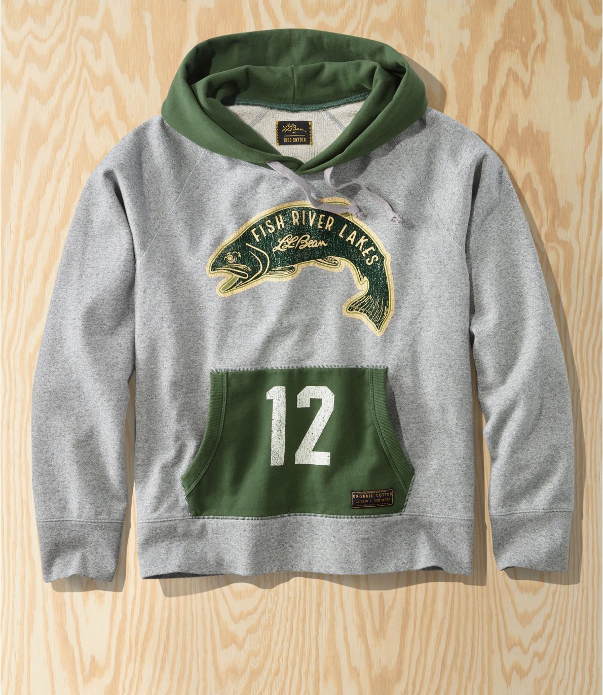 Adults' L.L.Bean x Todd Snyder Organic French Terry Hoodie, Graphic