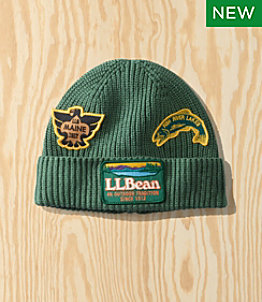 Adults' L.L.Bean x Todd Snyder Organic Cotton Beanie, Patch