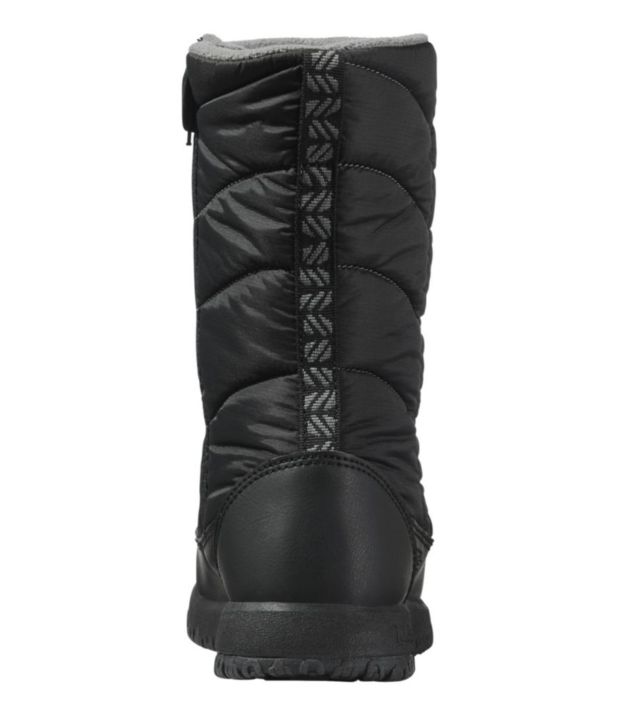 Women's Ultralight Quilted Insulated Boots, Tall Side-Zip, Thyme/Forest Shade, small image number 3