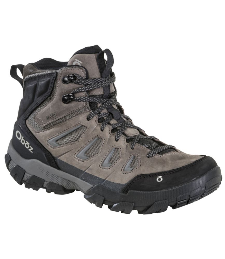 Men's Oboz Sawtooth X B-DRY Hikers, Mid, Charcoal, small image number 6