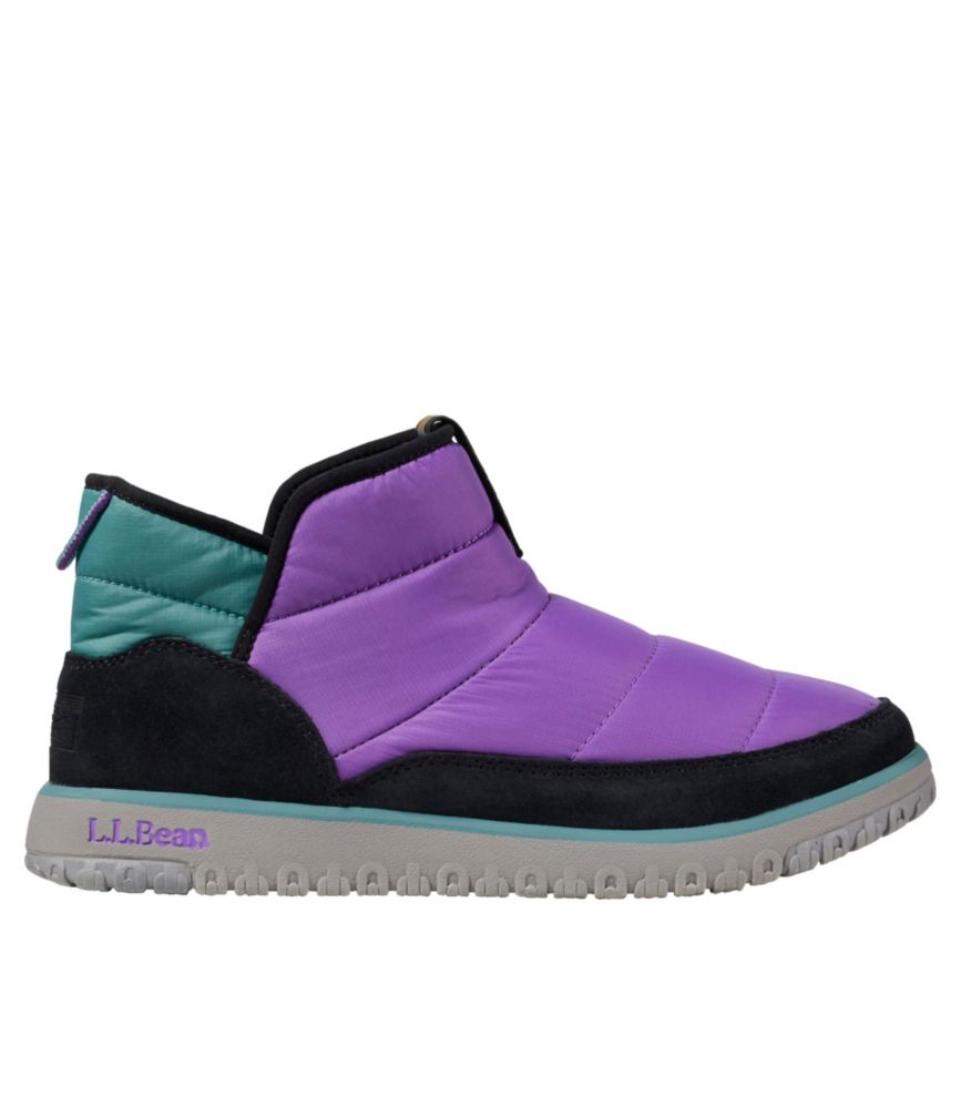 Women's Mountain Classic Quilted Booties, Black/Bright Purple, small image number 1