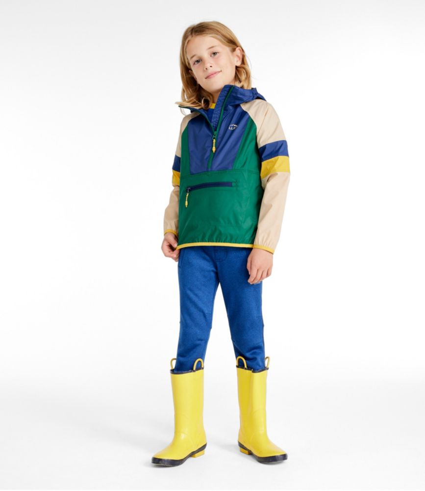 Kids' Wind and Rain Anorak, Emerald Spruce/Dark Royal Blue, small image number 2