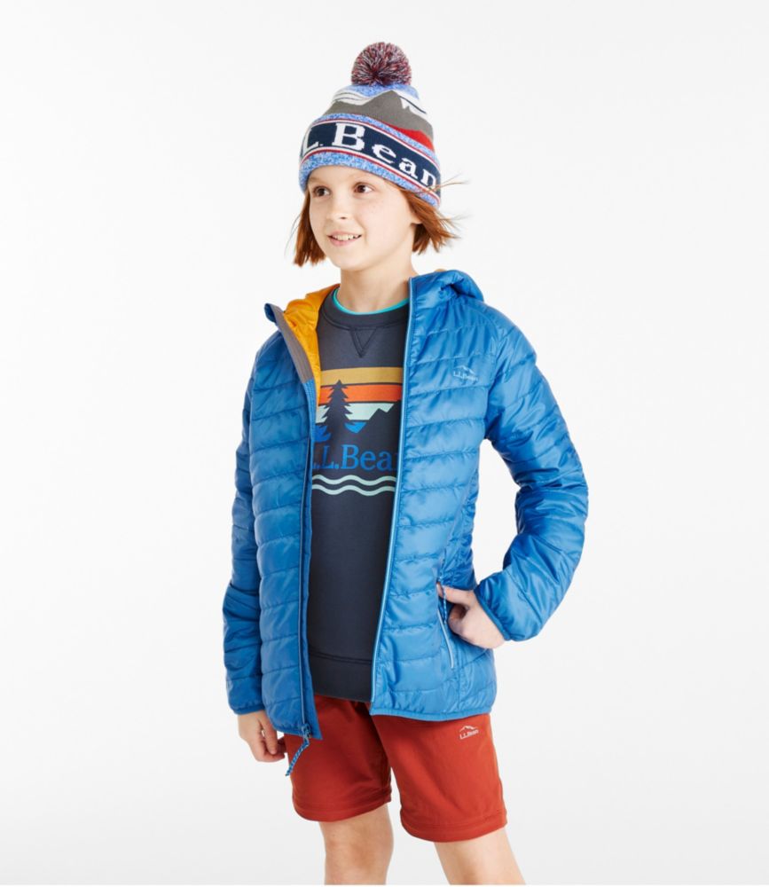 Kids' PrimaLoft Packaway Hooded Jacket, Soft Juniper, small image number 4