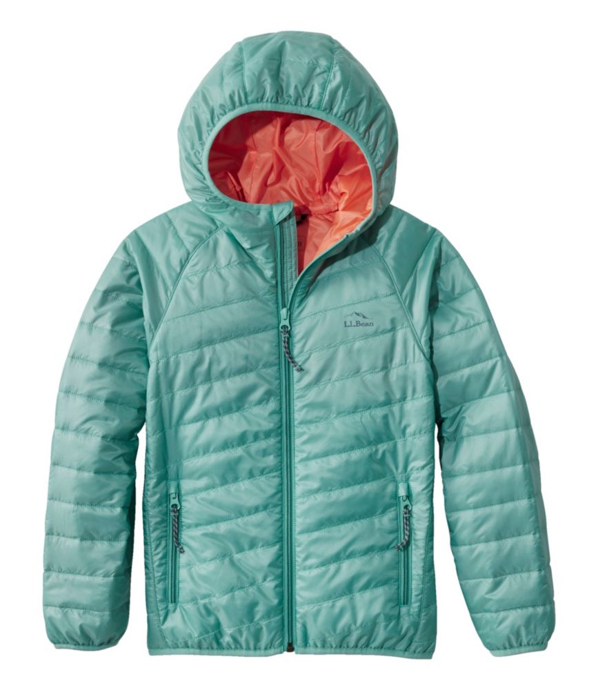 Kids' PrimaLoft Packaway Hooded Jacket, Soft Juniper, small image number 1