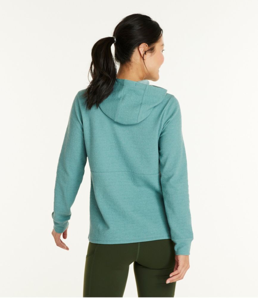 Women's Double Layer Textured Pullover, Hoodie, , small image number 2
