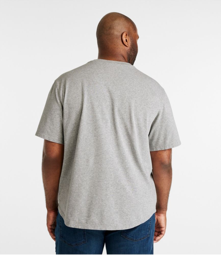 Men's BeanBuilt Cotton Tees, Pocket, Short-Sleeve, Gray Heather, small image number 5