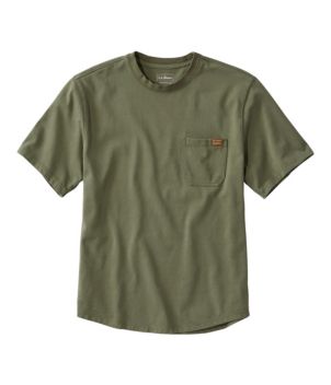 Men's BeanBuilt Cotton Tees, Pocket, Short-Sleeve