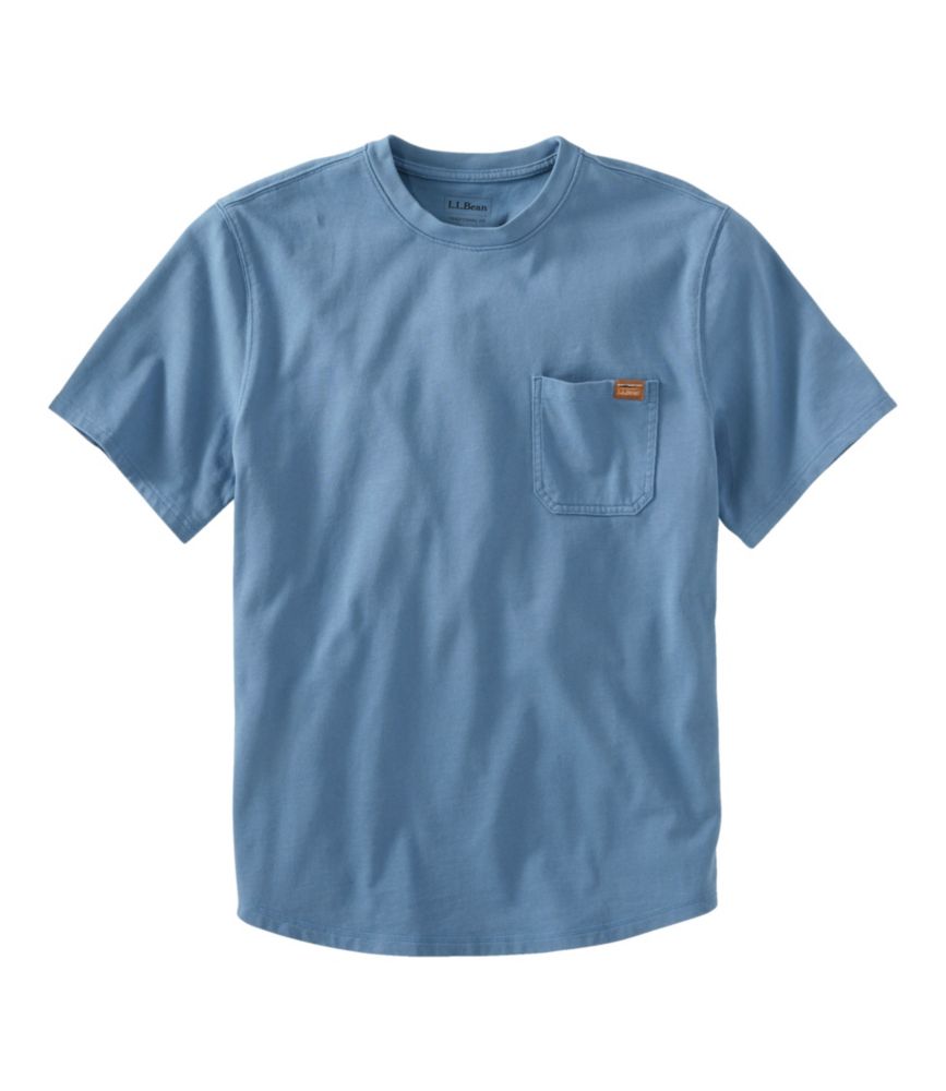 Men's BeanBuilt Cotton T-Shirt with Pocket Short Sleeve