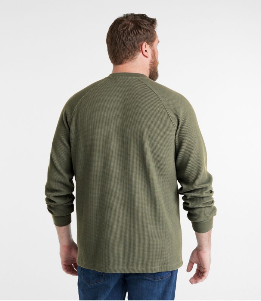 Men's BeanBuilt Waffle Henley, Traditional Untucked Fit, , small image number 5
