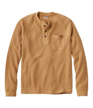 Men's BeanBuilt Waffle Henley, Traditional Untucked Fit