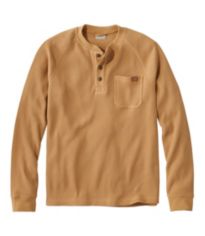 Men's Two-Layer River Driver's Shirt, Traditional Fit Henley Vintage Indigo Heather Medium, Wool Blend/Nylon | L.L.Bean
