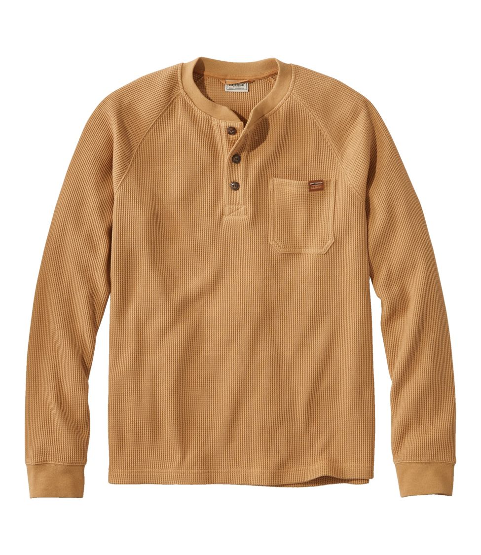 Brown henley shop shirt