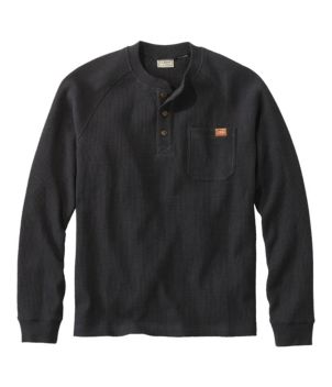 Men's BeanBuilt Waffle Henley, Traditional Untucked Fit