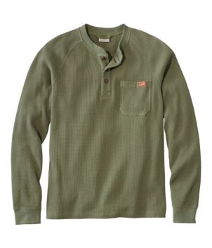 Men's BeanBuilt Waffle Henley, Traditional Untucked Fit