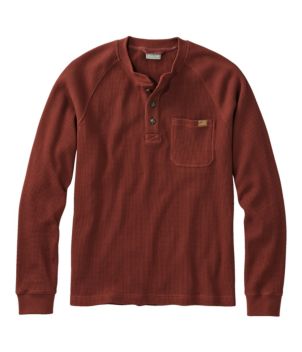 Men's BeanBuilt Waffle Henley, Traditional Untucked Fit