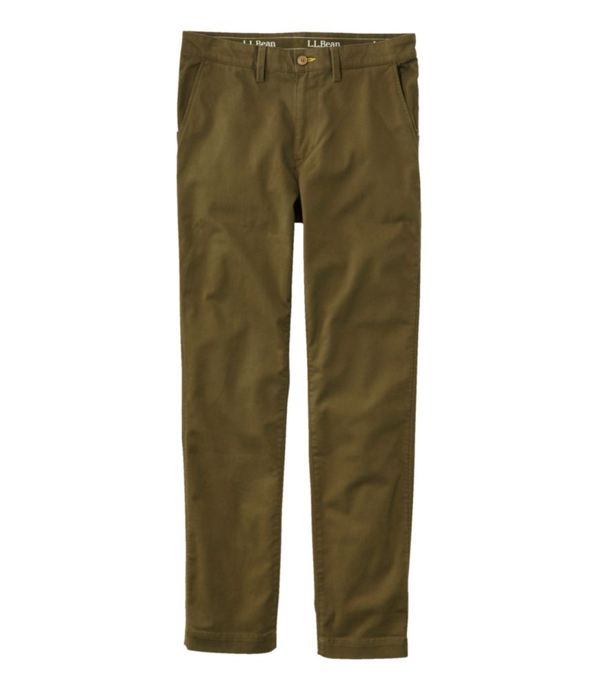 Men's Comfort Stretch Chino Pants, Slim Fit, Straight Leg, Antique Olive, small image number 1