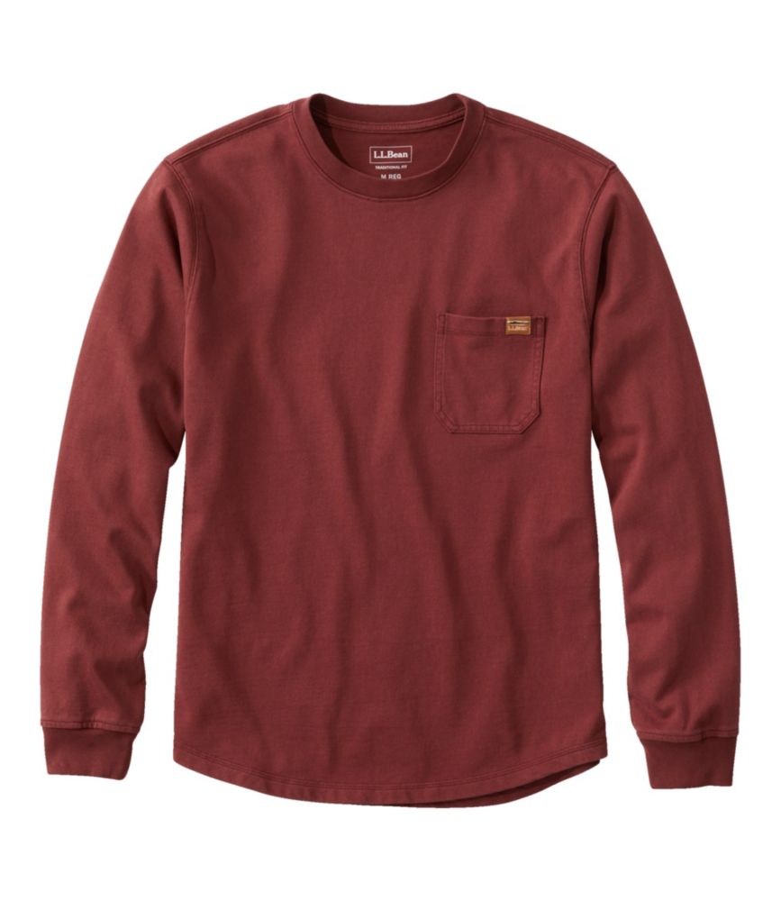 Men's BeanBuilt Cotton Tees, Pocket, Long-Sleeve | T-Shirts at L.L.Bean